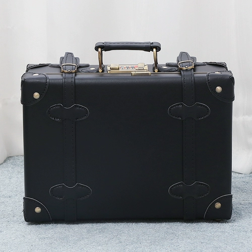 韩罗娜 Ретро портативный маленький чемодан, вместительный и большой ящик для хранения, 12 дюймов, 14 дюймов, 18 дюймов