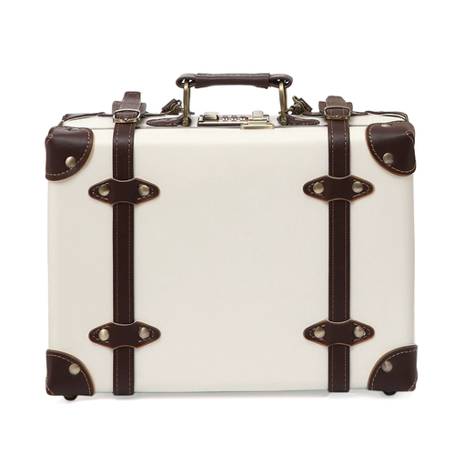 韩罗娜 Ретро портативный маленький чемодан, вместительный и большой ящик для хранения, 12 дюймов, 14 дюймов, 18 дюймов