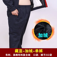 Флисовые брюки с синими стойками