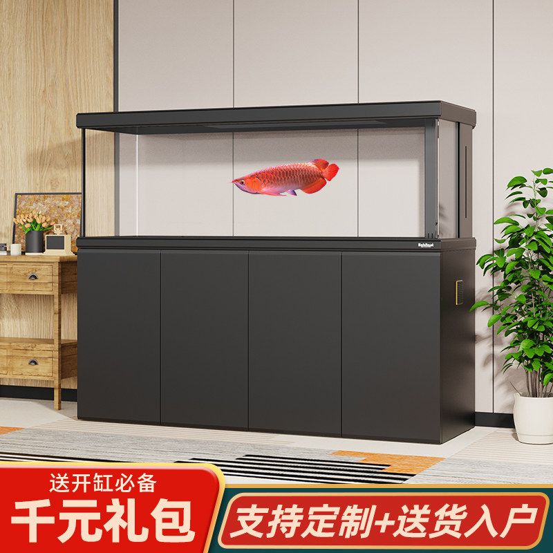 Новый стиль офисной перегородки для гостиной с экраном большой аквариум thunder dragon Jiro с ультрабелым стеклянным донным фильтром для настройки аквариума Изображение 1