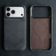 Full-Grain Calfskin Leather Minimalist Genuine leather iPhone Case for iPhone 17 – 11, Apple iPhone Air