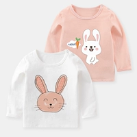 Хлопковый белый милый розовый морковный кролик, 2 шт, 100% хлопок
