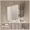 gương trang điểm để bàn Tủ gương phòng tắm thông minh bằng thép không gỉ phòng tắm riêng treo tường tích hợp gương trang điểm hộp đựng gương có giá để đồ gương dây da Gương