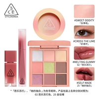 3CE彩妆4件套九宫格眼影+腮红+口红2支