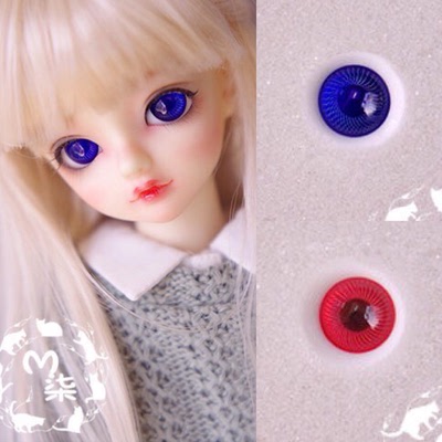 taobao agent BJD doll boutique glass eye bead 16mm jelly color pupil spot