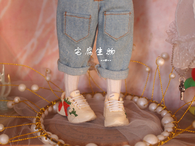 taobao agent Strawberry Daddy Shoes 1/6bjd Ms OB Soldiers Ding Ding Sister Baby Better with cute style sneakers