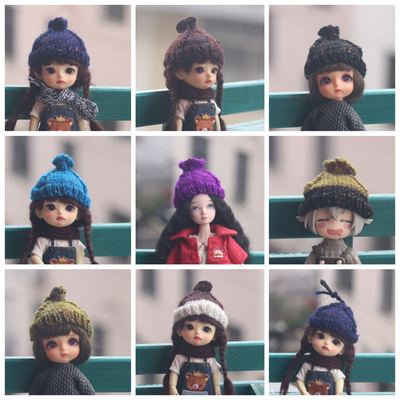 taobao agent #【Tide Very】 Lati OB11 BJD8 points GSC hats Hand -weaving wool hat