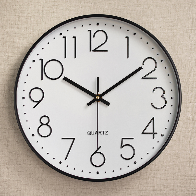 Buy TikTok living room mute wall clock Home wall clock free punch hole