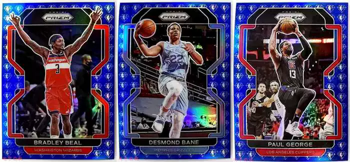 Звезда Каберbien Пол Джордж Panini 2122 Prizm 75-я годовщина Голубое преломление Titca