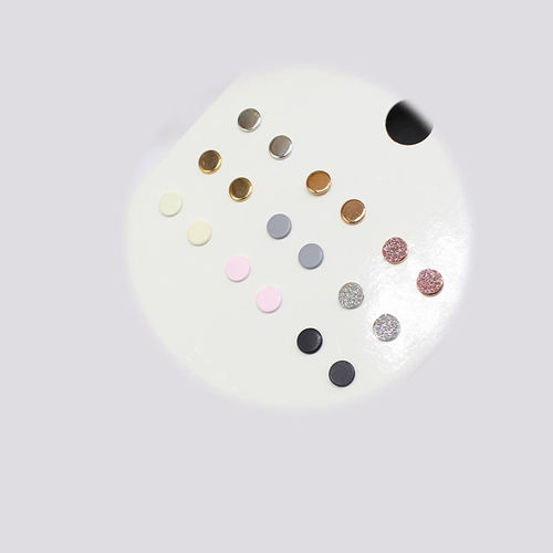 Модные металлические блестящие золотые розовые изысканные серьги, японские и корейские, европейский стиль, 9 пары, розовое золото