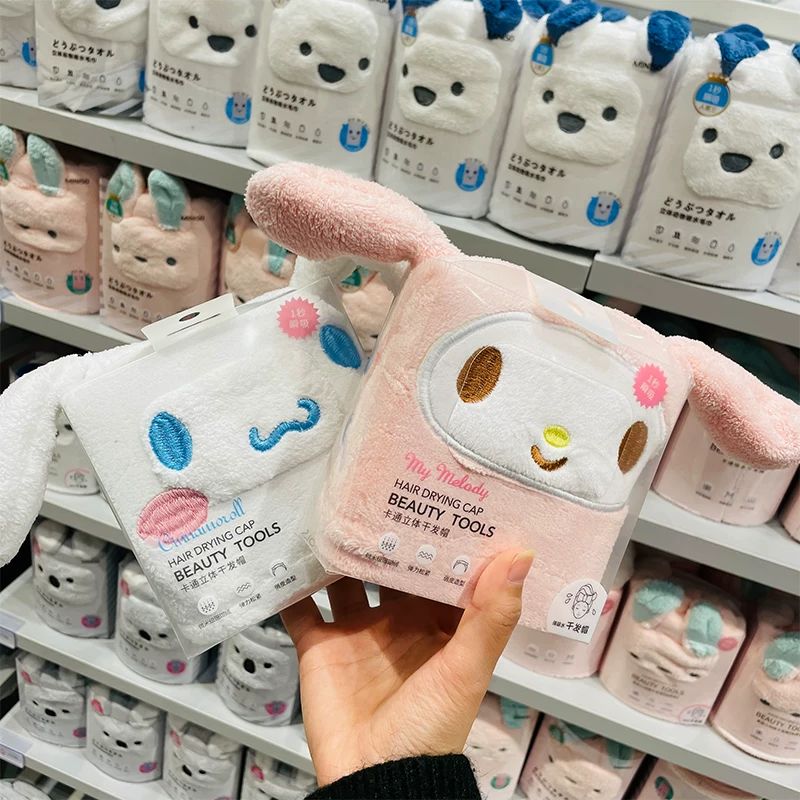 Sanrio, hair towel, quick dry cartoon scarf, water absorbent
