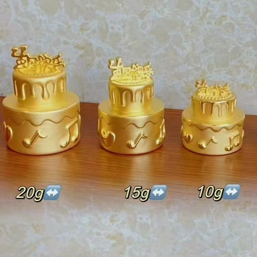 Индивидуальный золотой 3D золотой торт на день рождения