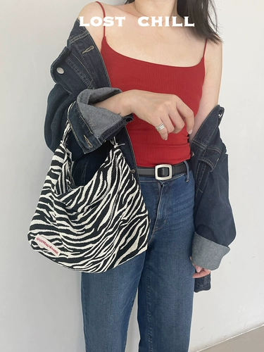 Небольшая дизайнерская ретро зебра, сумка на одно плечо, сумка подмышку