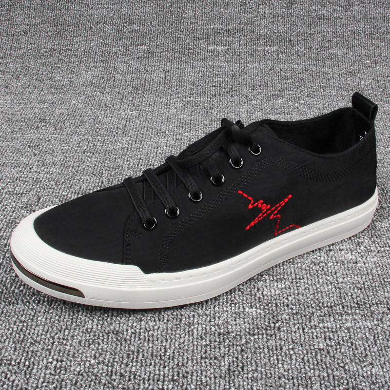 voerpaul2018春夏新品潮流帆布板鞋低帮休闲男鞋透气舒适韩版百搭