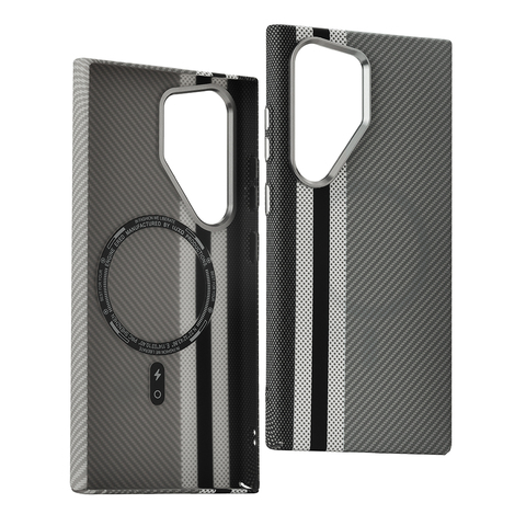 Business MagSafe Carbon Fiber Pattern Luxury High End Premium S24, S24 Plus, S24 Ultra, S23, S23 Plus, S23 Ultra Samsung