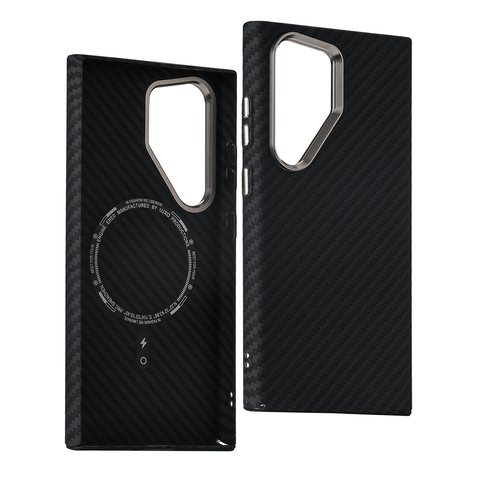 Business MagSafe Carbon Fiber Pattern Luxury High End Premium S24, S24 Plus, S24 Ultra, S23, S23 Plus, S23 Ultra Samsung