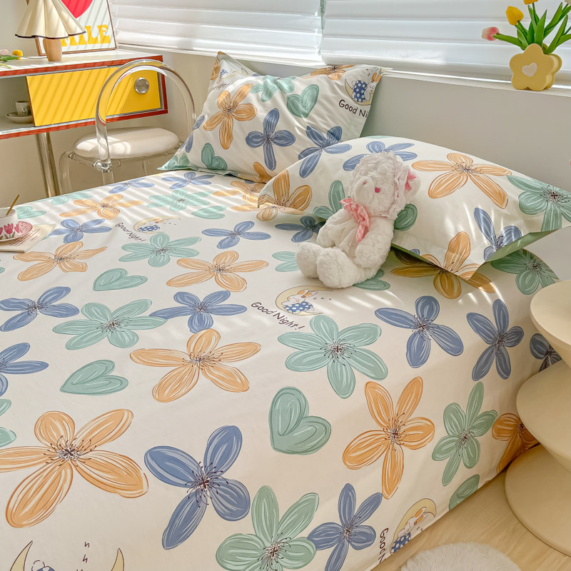 紫罗兰 全棉床单  双重优惠折后￥33.1起包邮 1.2~2米多款可选 淘金币可抵扣1.47元