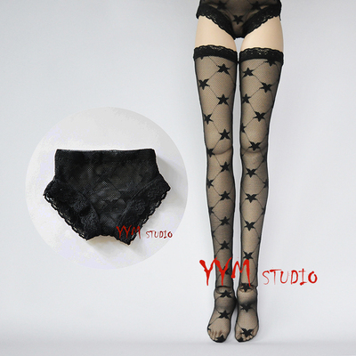 taobao agent YYM Bjdsd toy 6 cents 4 cents 3 points, uncle elastic black star grid pantyhose