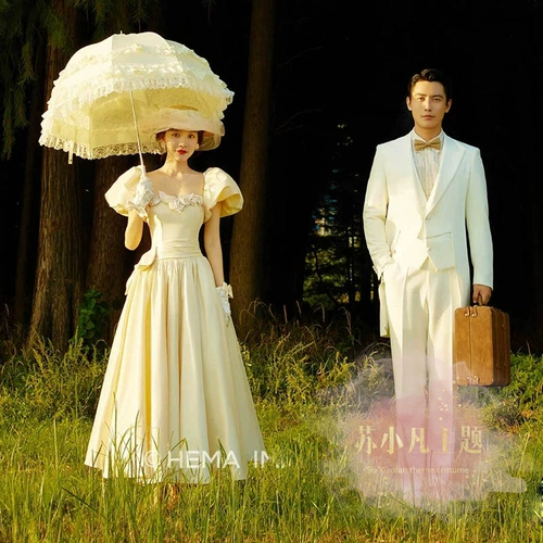 Новая фотостудия Моне, стиль масляной живописи, тематическая одежда, французское ретро, ​​свадебная фотография, фото в лесном стиле, фото платье