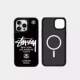 Trendy Fashionable Stussy Logo World Cities iPhone Stand iPhone Case for iPhone 17, 16, 15, 14 and 13