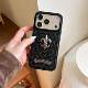 Embossed Floral Silver Cross Leather Gothic iPhone Shockproof iPhone Case for iPhone 17, 16, 15, 14 and 13