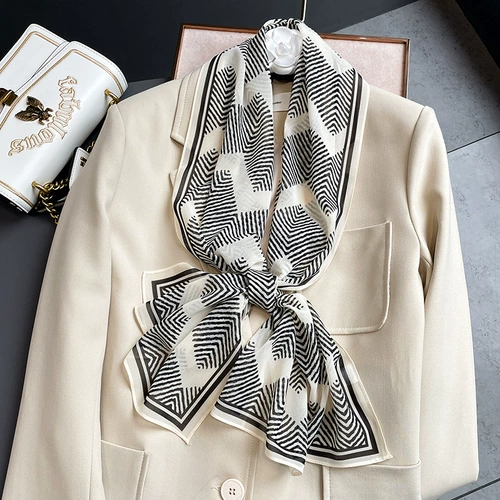 Летний длинный шейный платок, волнистая рубашка, в корейском стиле, городской стиль, защита от солнца