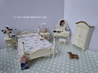 taobao agent Link 4 Link 1/12GSC Candida OB11Molly Doll Furniture Bed, Table, Chair Book Cabinet Food Food House
