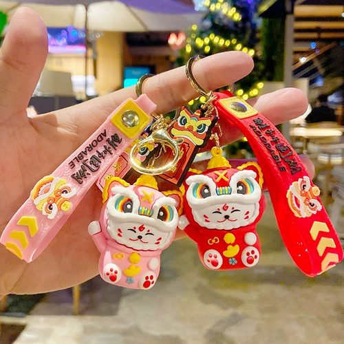 Милый мультяшный брелок, кукла, аксессуар на рюкзак, подвеска, ключи от машины, на удачу