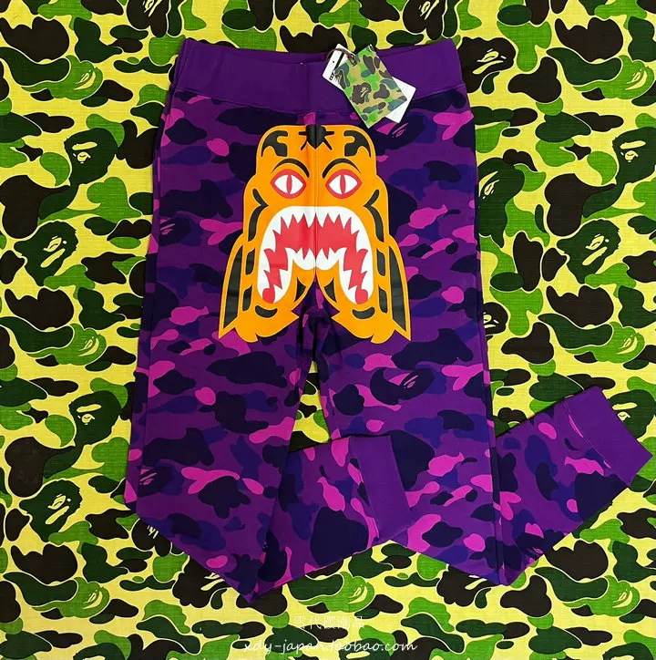 Панама BAPE Zisi Tiger Tiger Head Casual Bid Pants Sweet Pants 1st CAMO Trendy Pants