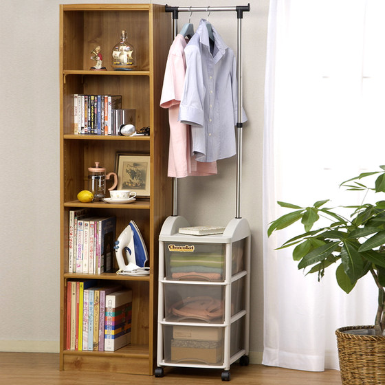 Japanese Household Porch Clothes Rack Clothes Rack Bedroom Clothes Rack Floor Hanging Clothes Pole Artifact Multi-layer Shelf