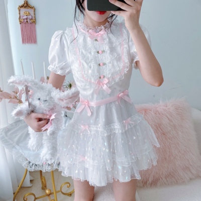 taobao agent Summer limited princess skirt French sweet tender skirt design sense niche soft girl dating full girl feel