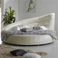 Обели Si -стиль кожаная кровать с двуспальной кровать