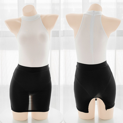 taobao agent Sexy uniform, ultra thin underwear, hip-accented, tight