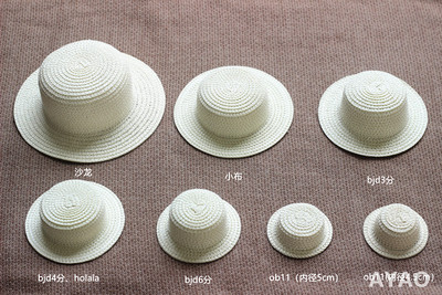 taobao agent Xiaobu BLYTHE Straw Hat Accessories BJD/SD/Salon Doll Straw Hat Holala Hat Hand Hand Handmade DIY Material