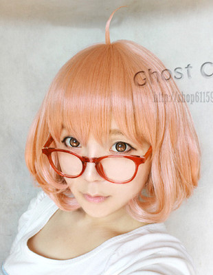 taobao agent Bakery cos pink orange pear roll short hair short hair wigs/glasses realm of Bi Fang Lishan Future