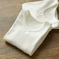 CX112 Белая девочка с длинным рукавом две части