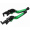 Black, green, black-green dot (UHR150 logo)