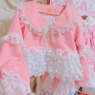 taobao agent Universal doll, down jacket, Lolita style, doll collar