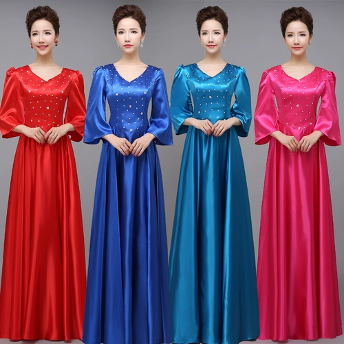 Платье, длинный костюм, коллекция 2023, для среднего возраста