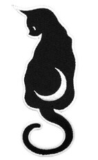 Липучка для пододеяльника 暗黑潮牌killstar kitten哥特朋克摇滚露娜猫月亮diy刺绣贴片布贴