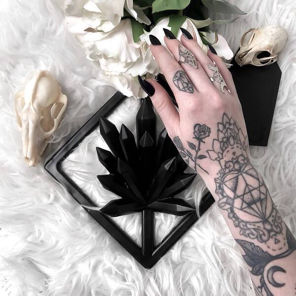 KILLSTAR diablo Хрустальная стена вешалка черный кристалл вампир костер стена подключить