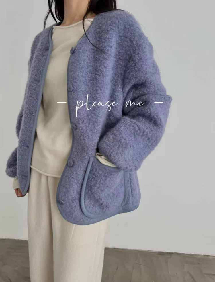 Winter multicoloured woolen jacket