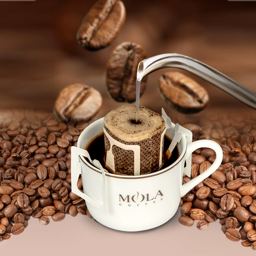 Итальянская пэчворка с ушной сумкой Черный кофе висящий ухо, висящий ухо, висящая пузырьковая пена, мельница -тип 10 кусочков