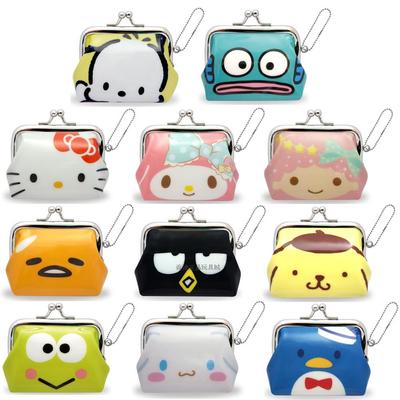 taobao agent Japanese version of kitty double -star white pudding dog big eye frog penguin sea monster PVC gold loose wallet coin purse