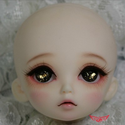 taobao agent Gray feathers red soil 6 -point resin training head SD/ bjd doll single head