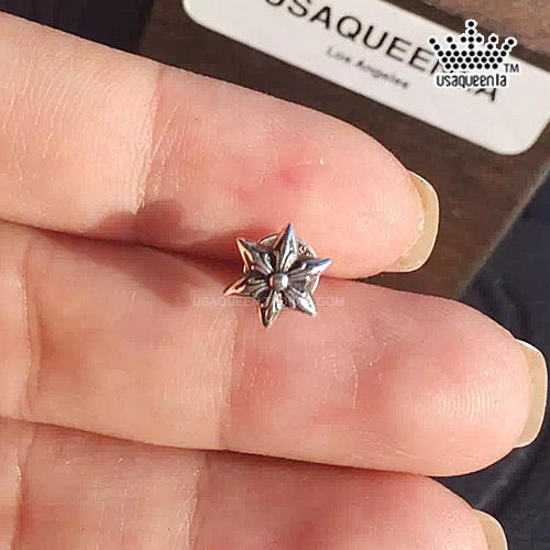 (美国现货)chrome hearts 克罗心六芒星许愿装饰个性耳钉