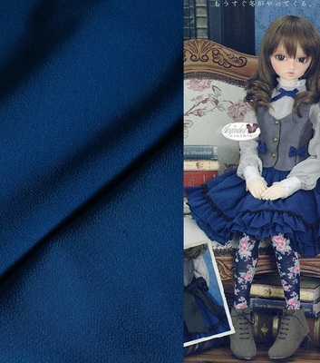 taobao agent Imported fabric【All -cotton Joe Qiqi】Night sky blue cotton fabric soft bjd baby dress