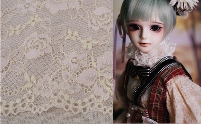 taobao agent 39#BJD Asakusa Pink beige elasticity Lolita flower lace lace skirt 13cm