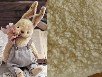 taobao agent 68#German order beige plush cloth rolling teddy bear doll cloth plush cloth