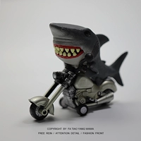 Заводной мотоцикл, акула, игрушка